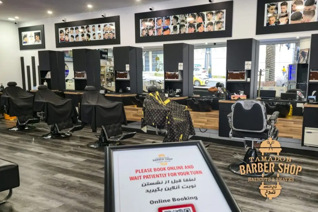Men’s grooming service being provided at Tamadon Barbers in Dandenong.