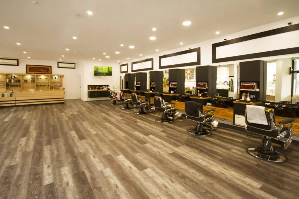 Inside Tamadon Barbers on Walker Street in Dandenong, where customers can enjoy professional men’s grooming.